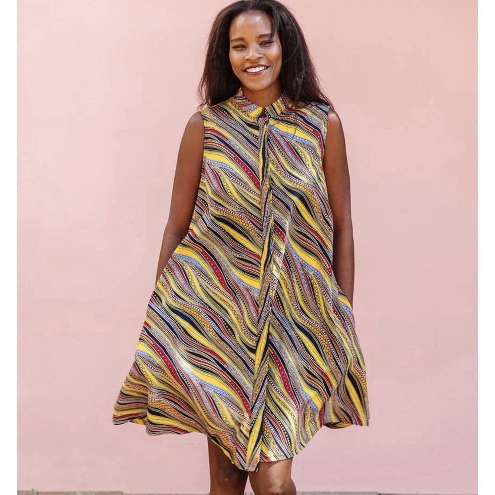 Plus Zuri Go with‎ the Flow Sleeveless Dress 1X